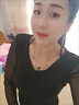 艾方鳥（AIFANGNIAO）薄紗打底衫女長袖2020新款春秋低領(lǐng)網(wǎng)紗網(wǎng)沙色上衣韓版百搭修身亮 黑色 XL（105-115斤） 曬單實拍圖