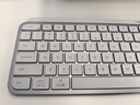 羅技（Logitech）MX Keys S無線藍(lán)牙鍵盤辦公鍵盤超薄全尺寸智能背光輕音便攜鍵盤 MXKeys S+Anywhere3S鍵鼠套裝白色 曬單實(shí)拍圖