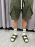 愛(ài)步（ECCO）七夕禮物拖鞋男 25年沙灘一腳套外穿男鞋 科摩500984 橡果綠50098402374 43 曬單實(shí)拍圖