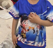 迪士尼（Disney）男童夏季套裝哪吒新款兒童短袖衣服洋氣寶寶網(wǎng)眼速干服兩件套夏裝 藍(lán)色兩件套 110 建議身高100左右 曬單實(shí)拍圖