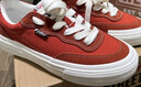 VISION STREET WEAR官方  FLAT TOP紅柚色低幫翻毛皮帆布鞋滑板鞋男女鞋平底 西柚色 41 曬單實(shí)拍圖