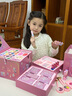煦凜兒童化妝品玩具套裝女孩的生日禮物小孩公主彩妝盒指甲油 精美手提禮盒-【精致美妝手提箱a 曬單實拍圖