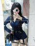 女教官cos女警cos服性感大碼制服角色扮演拉鏈免脫純欲歐美風(fēng)夜場(chǎng) 連體衣+腰帶+帽子 M 曬單實(shí)拍圖