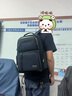 新秀麗（Samsonite）高端商務(wù)雙肩包電腦包14英寸男士背包短途出差大開口牛皮革NR9 曬單實拍圖