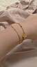 中國(guó)黃金（CHINA GOLD）雙層蝴蝶黃金手鏈女999足金手鏈金首飾七夕情人節(jié)禮物送女友老婆 足金手鏈約3.8g【甄選禮盒】 曬單實(shí)拍圖