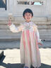 安妮優(yōu)兒女童漢服連衣裙中國風(fēng)兒童唐裝古風(fēng)超仙公主裙春夏款 粉色 110 曬單實(shí)拍圖