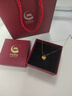 中國黃金（CHINA GOLD）黃金項鏈女首飾足金旋轉木馬吊墜七夕情人節(jié)送女友老婆生日禮物 足金木馬吊墜+贈925銀鏈 曬單實拍圖