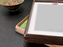 實(shí)木相框黑胡桃色擺臺(tái)桌面擺件藝術(shù)照定制創(chuàng)意高級(jí)diy掛墻洗照片 黑胡桃色【加卡紙洗照片】 4寸【內(nèi)尺寸7.2*10.2cm】 曬單實(shí)拍圖