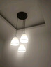 V-POWER現(xiàn)代簡約LED個性餐吊燈餐廳三頭吊燈 北歐創(chuàng)意圓形餐桌飯廳燈 黑邊款圓盤三頭 曬單實(shí)拍圖