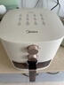 美的（Midea）空氣炸鍋蒸汽嫩烤不干柴 透明可視實用大容量5.3L 金屬內(nèi)腔易潔烤盤 易用旋鈕免翻面KZE5383  曬單實拍圖