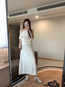 CAMILA KSENIA德訓(xùn)鞋女士2025新款夏季小白鞋平底防滑耐磨阿甘女鞋運動休閑鞋子 米白色 38 曬單實拍圖