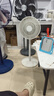 美的（Midea）電風(fēng)扇家用7葉落地扇搖頭電風(fēng)扇循臥室宿舍輕音風(fēng)扇臺(tái)式桌面小型風(fēng)扇臺(tái)地兩用升級(jí)款 白色丨7葉臺(tái)地兩用 曬單實(shí)拍圖