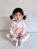 班喜迪嬰兒衣服秋裝嬰幼兒連體衣寶寶超萌哈衣爬服小月齡公主外出服春秋 粉色 90cm 曬單實拍圖