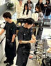 續(xù)印奶茶店純棉t恤定制印logo餐飲工作服夏季火鍋飯店服務(wù)員圓領(lǐng)工裝 DC-2401圓領(lǐng)T恤短袖 黑色 L 曬單實拍圖