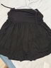 米度麗孕婦半身裙夏季夏款短裙托腹半裙大碼孕婦裙子孕婦裝夏裝休閑百搭 活性黑 L碼（建議100-130斤左右） 曬單實(shí)拍圖
