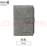 赟婭旅行護(hù)照保護(hù)套防盜刷RFID護(hù)照機(jī)票夾多功能拉鏈出國防掃描卡包 灰色 曬單實(shí)拍圖
