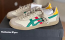 Onitsuka Tiger鬼塚虎復古德訓鞋男女板鞋運動舒適休閑鞋TOKUTEN 1183C095 米色/綠色 38 曬單實拍圖