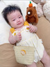 班喜迪嬰兒衣服夏季薄款嬰幼兒女寶寶連體衣公主可愛哈衣夏裝吊帶包屁衣 杏色 66cm 曬單實(shí)拍圖
