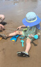 kocotreekk樹兒童溯溪鞋防滑防割寶寶海邊游泳鞋玩水沙灘鞋 苔灰青 曬單實拍圖
