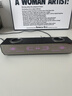 阿嗚啦【順豐發(fā)貨】AD100電腦桌面音響音箱家用臺(tái)式有線藍(lán)牙5.4立體聲效長(zhǎng)條方形音箱內(nèi)置麥克風(fēng)RGB燈效 【雙模連接|高清麥克風(fēng)】黑色 曬單實(shí)拍圖