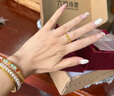 六福珠寶福滿(mǎn)傳家足金四時(shí)如意鎏彩工藝黃金戒指送禮 計價(jià) G21TBGR0011 12號-3.29克(含工費372元) 曬單實(shí)拍圖