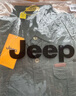 吉普（JEEP）短袖襯衫男夏季男士純棉工裝襯衣外套休閑寬松衣服男裝 軍綠 L 曬單實(shí)拍圖