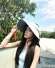 Siggi防曬帽女遮陽帽夏空頂帽披風(fēng)護(hù)脖頸防紫外線戶外徒步遮陽太陽帽子 曬單實拍圖