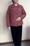 恰凡（QIAFAN）媽媽裝羽絨服外套2025新款中老年女裝秋冬款上衣輕薄棉服保暖棉襖 紅色 XL 曬單實拍圖