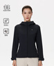KOLON SPORT/可隆軟殼夾克 女子防風(fēng)防潑水耐磨連帽戶外運(yùn)動(dòng)休閑外套 LKJK5SN060-BK 黑色 L 170/92A 曬單實(shí)拍圖