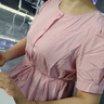 德瑪納【氣質(zhì)尖子生】夏季舒適垂感棉錦皺襯衫泡泡袖腰帶襯衣女裝上衣 曬單實拍圖