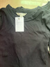 H&M【七夕禮物】女裝T恤莫代爾混紡顯瘦打底衫長(zhǎng)袖內(nèi)搭上衣0999727 白色018 155/80 曬單實(shí)拍圖