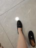 百麗（Belle）秀氣樂福鞋女2025秋新商場同款質(zhì)感羊皮通勤樂福鞋E3C1DCA5 黑色 37 曬單實拍圖