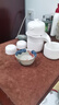 兮元記草木灰普洱茶杯手繪陶瓷主人杯單杯個人大號品茗杯茶建盞功夫茶具 草木灰手繪荷韻主人杯-簡裝 曬單實拍圖