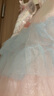 迪士尼女童2025新款公主裙夏透氣裙子女孩連衣裙禮服裙TD2EQ007 粉110 曬單實拍圖