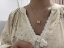 蛇骨項鏈女滿鉆彩金蛇形18k玫瑰V金項鏈鎖骨鏈新款情人節(jié)送女禮物 玫瑰金蛇形滿鉆 曬單實拍圖