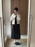 美力城鵝絨羽絨服2024新款輕薄內(nèi)膽貼身短外套三防面料連帽戶(hù)外運(yùn)動(dòng)風(fēng) 鉑金白（拼接款） S 155/80A 曬單實(shí)拍圖