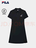 FILA 斐樂官方女子針織連衣裙2025夏新款時(shí)尚休閑純棉基礎(chǔ)POLO裙 傳奇藍(lán)-NV L 170/88A/L 曬單實(shí)拍圖