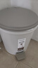 茶花（CHAHUA）垃圾桶家用廚房衛(wèi)生間腳踏衛(wèi)生桶翻蓋大號帶蓋清潔桶垃圾簍 6L灰色 曬單實拍圖