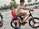 永久（FOREVER） 兒童自行車(chē)6-10歲自行車(chē)兒童單車(chē)兒童自行車(chē)小孩自行車(chē)兒童山地 頂配紅|6速+一體輪+后貨架+禮包 22寸【適用身高140-165cm】 曬單實(shí)拍圖