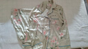 PAGKAVIO國際一線品牌真絲睡衣女100%桑蠶絲高檔睡衣女寬松家居服套裝重磅 綠底紅花5644主圖（禮盒包裝） L (體重:105-120斤) 曬單實(shí)拍圖