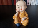 哥綸新中式禪意四不小和尚家居擺件裝飾品小沙彌公仔辦公室桌面小擺設(shè) 【光頭】四不小和尚（4個套裝） 曬單實(shí)拍圖