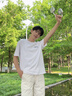 回力純棉t恤男夏季透氣舒適短袖打底上衣青少年簡(jiǎn)約日常正肩半袖男士 【100%純棉】白色(順意字簽) L /175(回力潮牌品質(zhì)保障) 曬單實(shí)拍圖