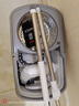 大衛(wèi)旋轉(zhuǎn)拖把36cm桿伸縮99-127cm 2頭加厚拖布  D10雙驅(qū)動免手洗 曬單實拍圖