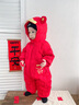巴拉巴拉balaOne嬰兒連體衣羽絨服男女童2025新款冬裝哈衣造型萌 紅色小財神-白鴨絨 80 cm-充絨量87g 曬單實拍圖