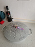 琺寶（staub）法國進(jìn)口琺瑯鑄鐵鍋松露白平底鍋雙耳煲湯鍋家用燉鍋炒鍋廚房好物 雪花圖案多用鍋松露白 24cm 曬單實(shí)拍圖