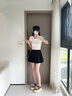 MANTENER GRAN2025新款復(fù)古雙色鞋帶厚底時(shí)尚休閑鞋女板鞋 MG女鞋 卡其色 39 曬單實(shí)拍圖