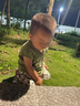 迪士尼（Disney）韓國男童背心套裝薄款洋氣寶寶夏裝衣服兒童酷帥無(wú)袖夏季童裝短褲 綠色套裝 100 曬單實(shí)拍圖