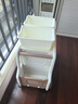 babyviva 兒童玩具收納架家用寶寶小推車(chē)幼兒園落地可移動(dòng)書(shū)柜零食床頭柜 曬單實(shí)拍圖