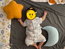 OAK FAMILY夏季寶寶無袖連體衣天絲亞麻嬰兒衣服爬爬服哈衣薄款 靜謐藍(lán) 73cm 曬單實(shí)拍圖