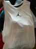 Jordan男子喬丹 籃球背心 透氣吸汗 字母Logo 運動(dòng)服892072-100白M 曬單實(shí)拍圖